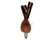 Vickie Jean s Creations 0140403 Chocolate Easter Bunny Silicone Candelabra Screw Base Light Bulb