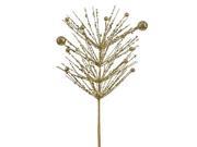 Vickerman 34167 - 14 Gold Sequin Glitter Berry Spray (P132608)