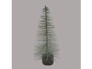 Vickerman 21474 - 9" Blue Spruce Frosted Village Tree Wood (a804209f)