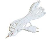 Westinghouse 23302 8 White Cat Tipped Cord with Plug and Switch