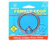 Westinghouse 70323 1 3 4 Female Loop Tiffany Antique Brass Finish 1 3 4 Inch FEMALE LOOP TIFFANY ANTIQUE BRASS FINISH
