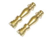 Westinghouse 70130 Solid Brass Lamp Finial 2 pack BRS LAMP FINIALS