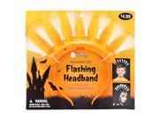 Gerson 39958O 12 Orange Battery Operated Flashing LED Mohawk Headband Batteries Included for Halloween