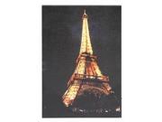 Ohio Wholesale 36836 19 x 14 x 3 4 Eiffel Tower Battery Operated LED Lighted Canvas Batteries Not Included