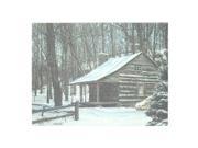 Ohio Wholesale 12111 24 x 18 x 3 4 Snow Capped Cabin Battery Operated LED Lighted Canvas with Timer Batteries Not Included
