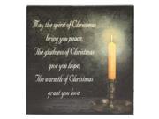 Ohio Wholesale 46155 15 x 15 x 3 4 Christmas Blessings Battery Operated LED Lighted Canvas Batteries Not Included