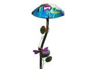 Regal Art Gift 10342 18.5 x 6.5 Dragonfly Mushroom Stake Solar LED Light