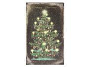 Ohio Wholesale 46181 16 x 10 x 1 1 2 Christmas Tree Battery Operated LED Lighted Canvas Batteries Not Included