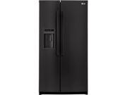 26.5 cu. ft. Side by Side Refrigerator with 2 Spill Protector Tempered Glass Shelves, Interior LED Lighting, External Ice/Water Dispenser, LED Display and Digit