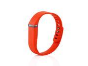 Replacement Smart Wrist TPU Watch Band Case w/ Clasp For FITBIT FLEX Bracelet Devices - Orange
