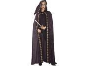 This is the perfect costume for someone who wants to be extremely mysterious this Halloween. This Black Hooded Cape can be worn on top of another costume, or entirely on its own. You can be a mysterious gloomy figure with this Black Hooded Cape on, and then when you take off the full length hooded cape, everyone will know your true identity! This can make even the most evil, or beautiful costumes look mysterious. From vampire to stealthy assassin, this costume accomodates a variety of costumes. The costume ties around your neck, so as you walk the cape pushes back, adding to the mystery. People will be dying to figure out your true identity. If you have another costume underneath, it will be very suspenseful until you reveal your true costume. For this price you can't go wrong, whether it be for a stand alone costume or to supplement an existing costume, the Full Length Hooded Cape Costume is an awesome way to enjoy Halloween. Color: As Shown Material: POLYESTER Care Instructions: HAND WASH Condition: New