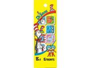 Dr. Seuss Erasers (8 Pack) - Party Supplies
