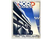 Nord Express By Adolphe Cassandre-framed 24x32 Canvas Art