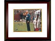 Marv Levy signed Buffalo Bills 16x20 Photo Custom Framed HOF