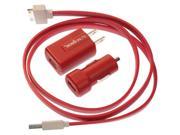 ecko EKU PK1 RD Ecko wall and car charger kit for ipod iphone