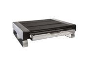 Rolodex Monitor Riser 55 lb Load Capacity14.5 Width x 4.6 Depth Black Silver