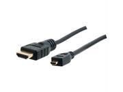 AXIS 41211 Micro HDMI R to HDMI R A Cable 6ft