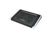 Gear Head Neoprene Laptop Cooling Wedge w Built in Stand 2 Fan s Neoprene Cable Manager 2 x 12 x 15 x 15 Black