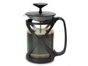 Primula Cafe Color Tempo Press 6 Cup Black 1.5 quart Coffee Press Glass Body Plastic Stainless Steel Filter Dishwasher Safe Black