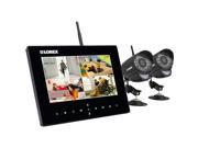 4-Channel Wireless Video Monitoring System for Home with 2 Cameras and 2-Way Talk