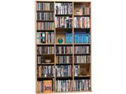 Oskar Wood Mm Cabinet Maple Holds 756 Cds Or 360 Dvds blu rays