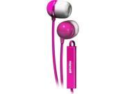 Maxell Pink 190304WM Earbud with In Line Microphone and Remote for Mobile Phones