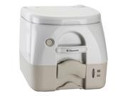 Dometic 974 Portable Toilet 2.6 Gallon Tan w Brackets