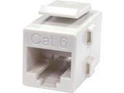 CAT6 Keystone In Line Coupler White