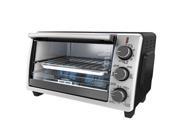 Black Decker TO1950SBD Toaster Oven 1350 W Toast Convection Bake Keep Warm Broil Black Silver