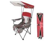 Kelsyus Premium Canopy Chair Red Powder Coated Steel Frame Red Fabric