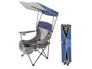 SwimWays Premium Canopy Chair Navy Powder Coated Steel Frame Navy Fabric