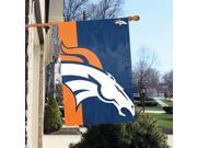 Party Animal Denver Broncos Bold Logo Banner United States Denver 36 x 24 Lightweight Dye Sublimated Polyester