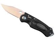 AccuSharp Model 703C Folding Sport Knife Belt Clip Black Aluminum 703C