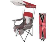 Kelsyus Premium Canopy Chair Red Powder Coated Steel Frame Red Fabric