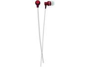 NAXA NE 940 RED METALLIX Isolation Stereo Earbuds Red