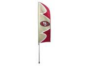 Party Animal Forty Niners Swooper Flag Kit United States 42 x 13 Durable Weather Resistant UV Resistant Lightweight Dye Sublimated Polyester