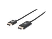 MANHATTAN 394383 Ultra Thin High Speed HDMI R Cable with Ethernet 15ft