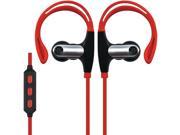 Supersonic IQ 131BT RED Sweatproof Bluetooth R Sport Earbuds with Microphone Red