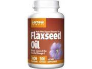 Flax Seed Oil 1000 mg - Jarrow Formulas - 100 - Softgel