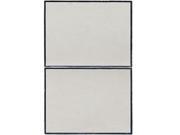 4 3 8 x 5 7 16 fits inside an A2 envelope Grey Linen With Silver Foil Blank Foldover Cards 100 per pack