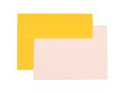 Personal Stationery Set 25 Yellow Brite Hue Recycled A6 4 3 4 x 6 1 2 Envelopes with 25 Stiff Flat Notecards