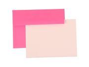 Personal Stationery Set 25 Ultra Fuchsia Brite Hue A7 5 1 4 x 7 1 4 Envelopes with 25 Stiff Flat Notecards