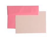 Personal Stationery Set 25 Ultra Pink Brite Hue A7 5 1 4 x 7 1 4 Envelopes with 25 Stiff Flat Notecards
