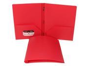 Pink Biodegradable Plastic Folder with Clasps 9.5 x 11.5 6 per pack