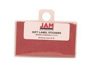 Dark Red Gift Label Stickers 2 x 3 1 2 25 per pack