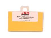 Yellow Gift Label Stickers 2 x 3 1 2 25 per pack