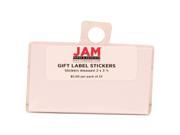 White Gift Label Stickers 2 x 3 1 2 25 per pack