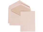 White Card with Crystal Lined Envelope Medium Wedding Invitation White Simple Border Set 50 flat cards 5 1 2 x 7 3 4