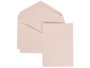 White Card with White Envelope Medium Wedding Invitation White Simple Border Set 50 folded cards 5 1 2 x 7 3 4