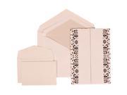 White Card with Crystal Lined Envelope Wedding Invitation Black Castilian Set Combo 1 Large Set 50 cards 1 Small Set 100 cards